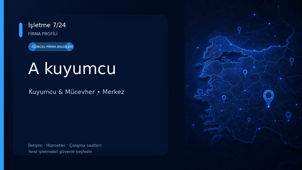 A kuyumcu Kuyumcu & Mücevher