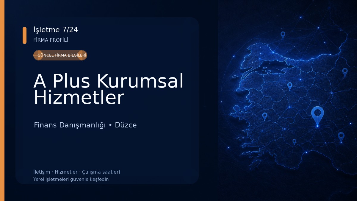 A Plus Kurumsal Hizmetler Finans Danışmanlığı