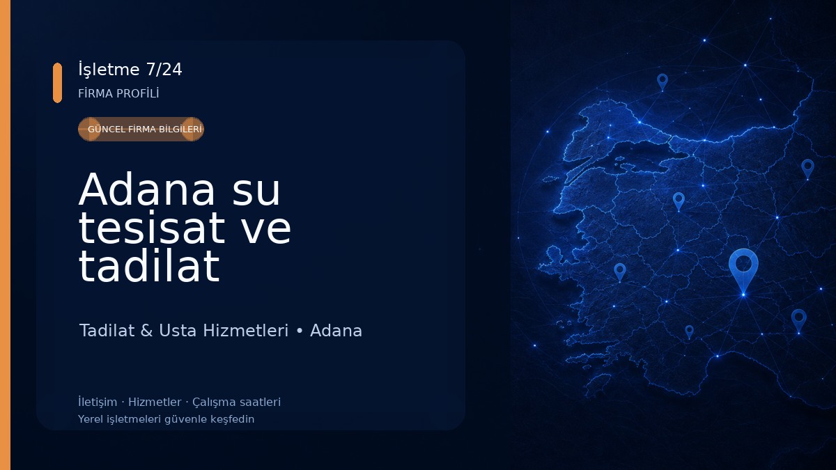 Adana su tesisat ve tadilat