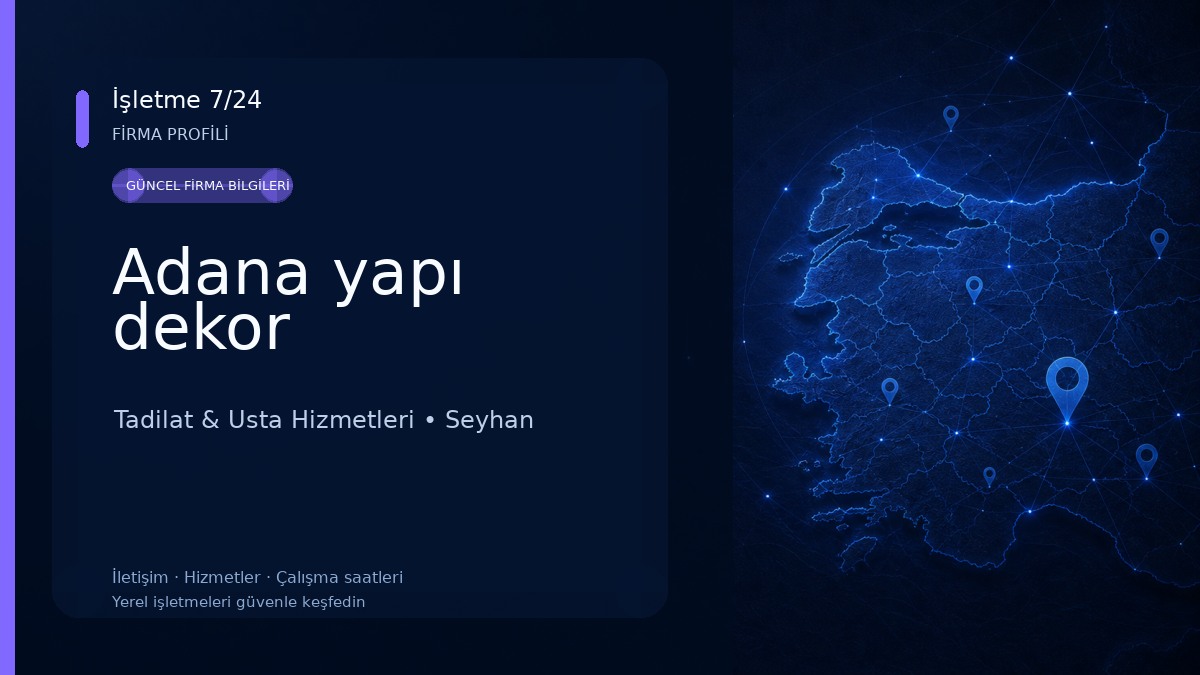 Adana yapı dekor Tadilat & Usta Hizmetleri