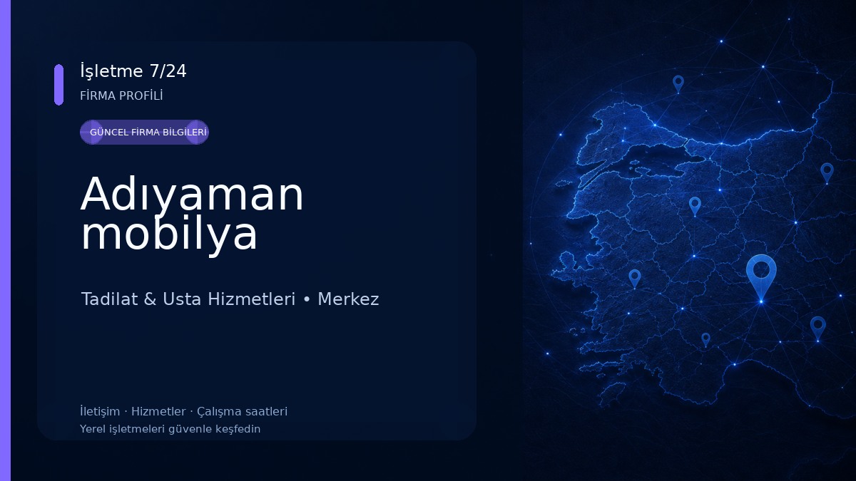 Adıyaman mobilya 