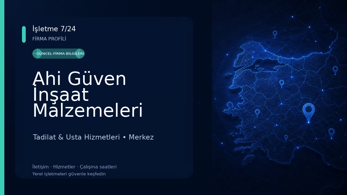 Ahi Güven İnşaat Malzemeleri