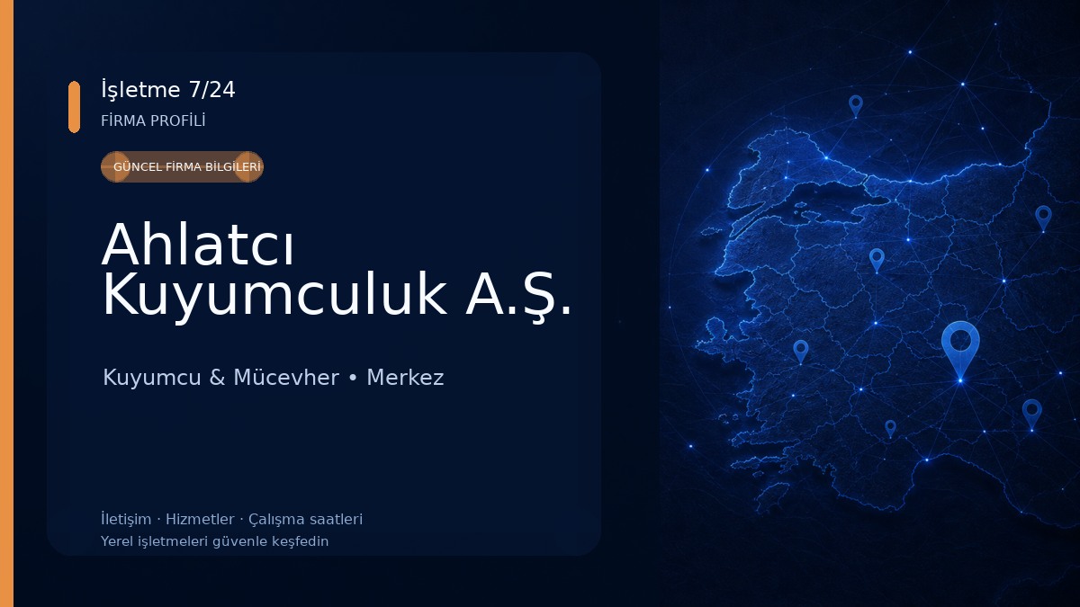 Ahlatcı Kuyumculuk A.Ş. Kuyumcu & Mücevher