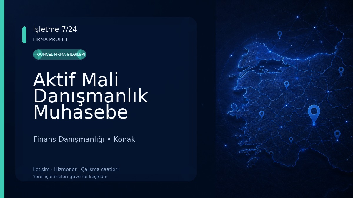 Aktif Mali Danışmanlık Muhasebe Hizmetleri