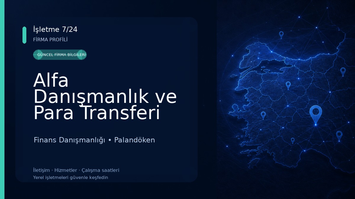 Alfa Danışmanlık ve Para Transferi Merkezi Finans Danışmanlığı