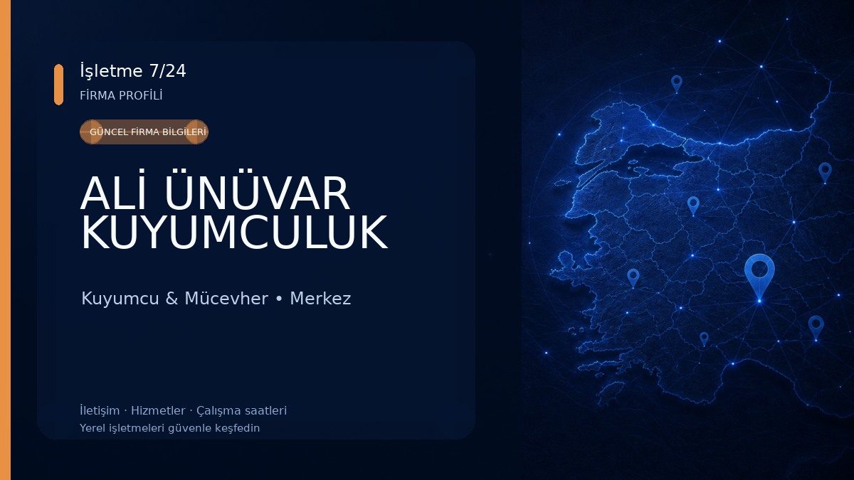 ALİ ÜNÜVAR KUYUMCULUK 