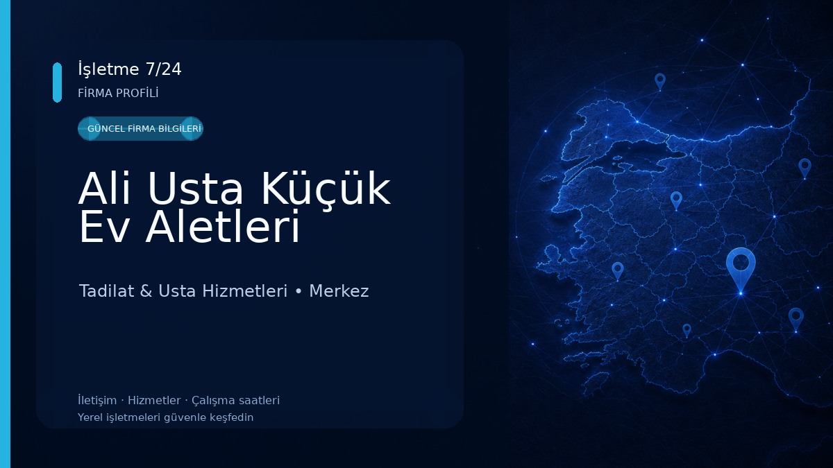 Ali Usta Küçük Ev Aletleri