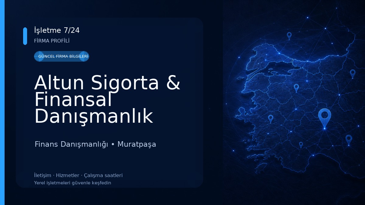 Altun Sigorta & Finansal Danışmanlık Finans Danışmanlığı
