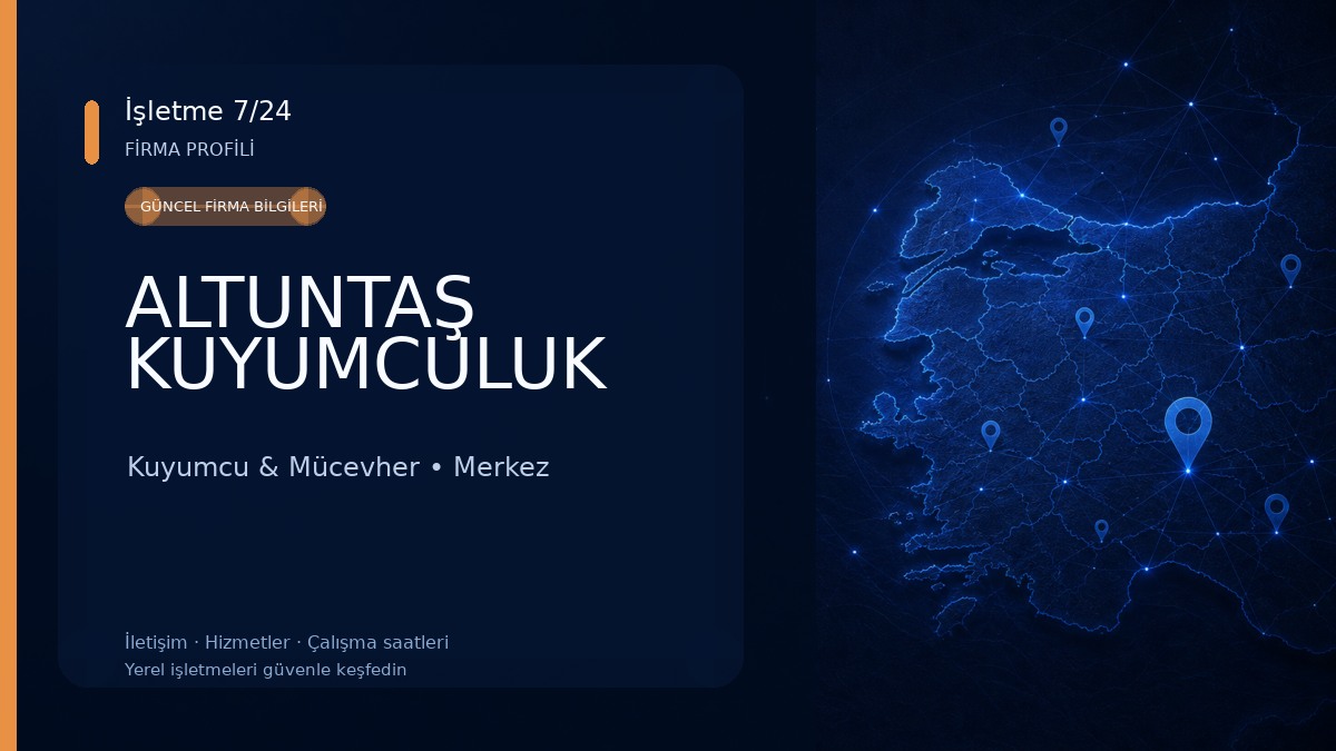 ALTUNTAŞ KUYUMCULUK Kuyumcu & Mücevher