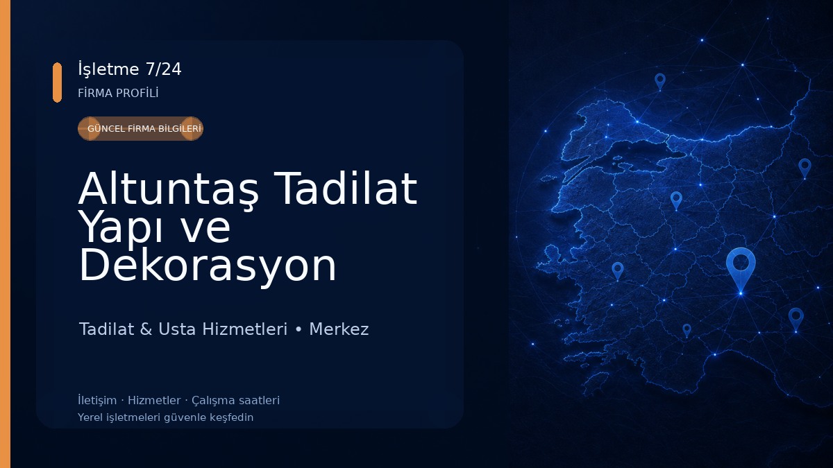 Altuntaş Tadilat Yapı ve Dekorasyon Tadilat & Usta Hizmetleri