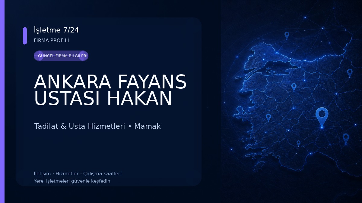 ANKARA FAYANS USTASI HAKAN