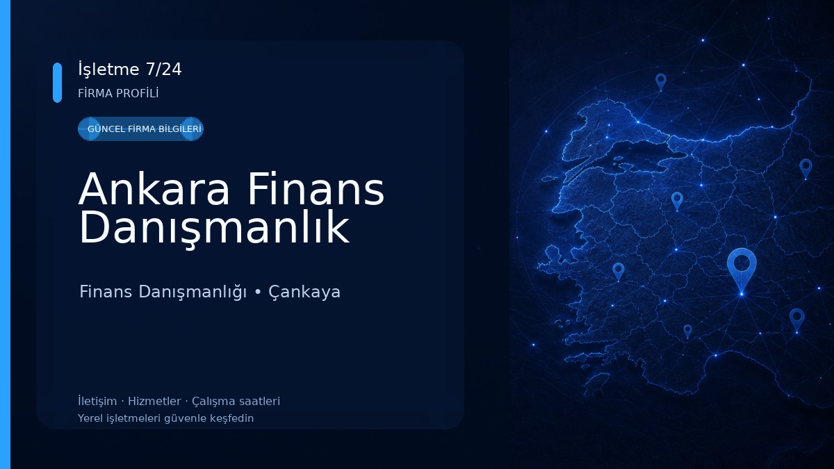 Ankara Finans Danışmanlık Finans Danışmanlığı