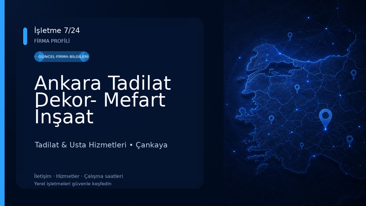 Ankara Tadilat Dekor- Mefart İnşaat Tadilat & Usta Hizmetleri