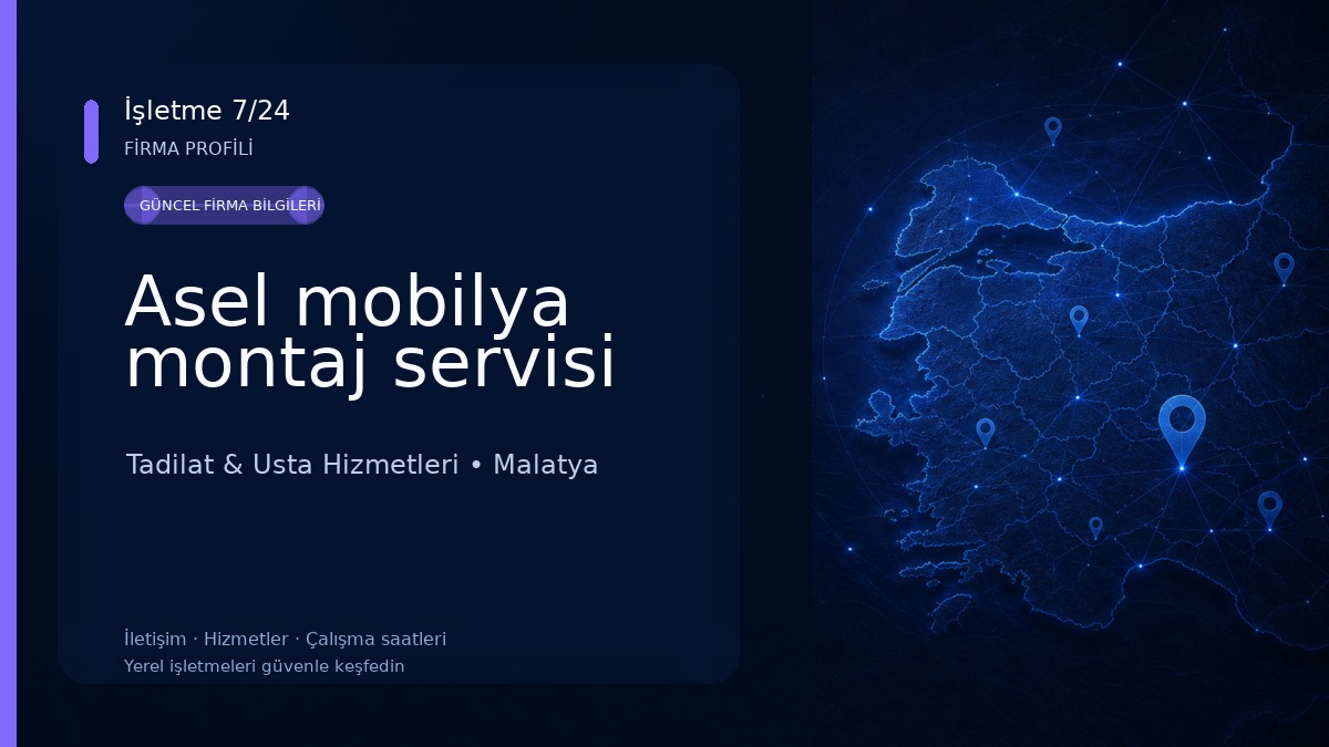 Asel mobilya montaj servisi