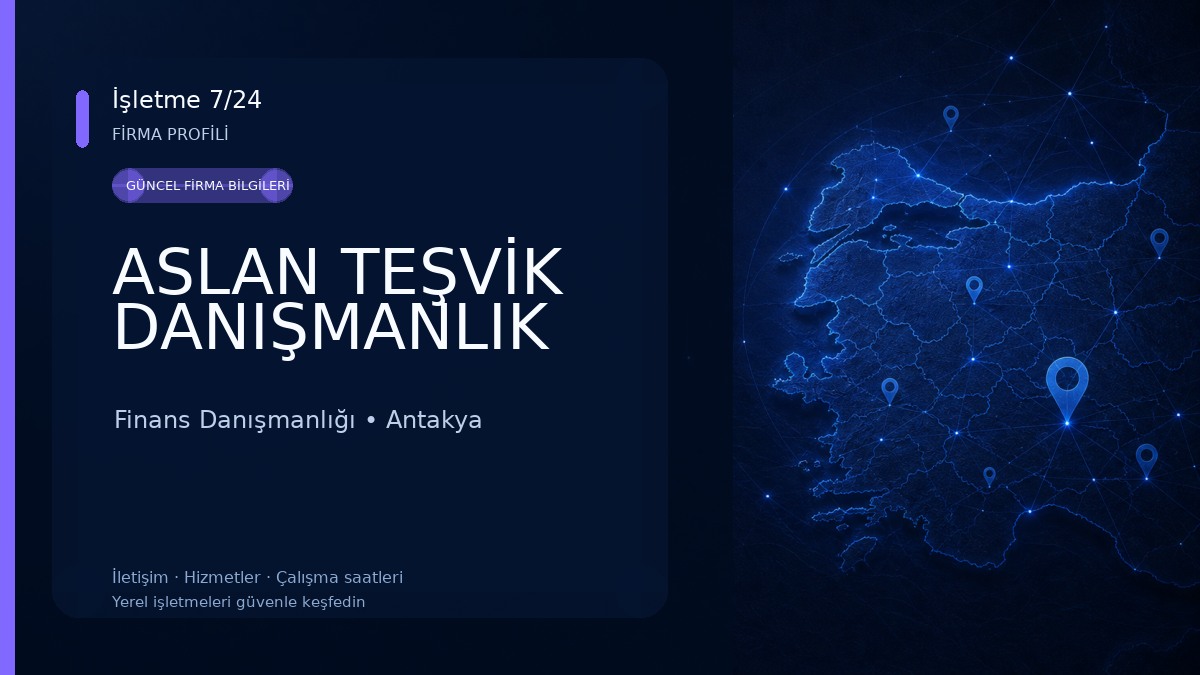 ASLAN TEŞVİK DANIŞMANLIK Finans Danışmanlığı