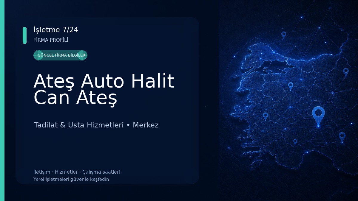 Ateş Auto Halit Can Ateş Tadilat & Usta Hizmetleri