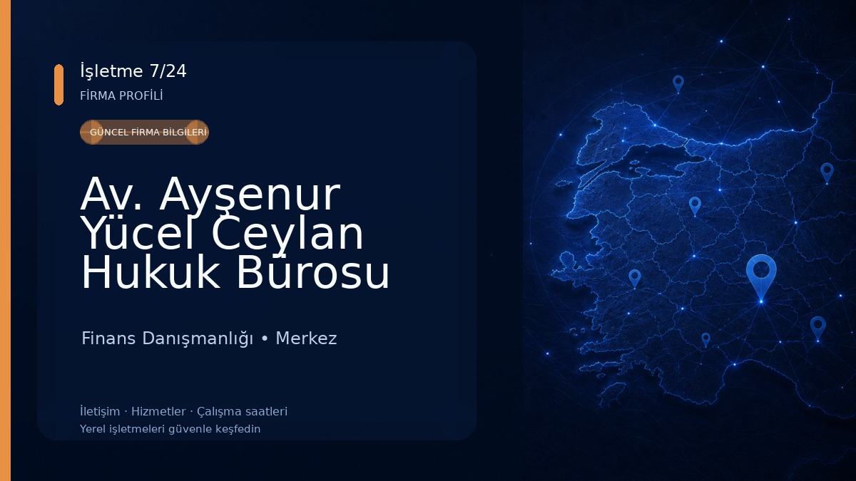 Av. Ayşenur Yücel Ceylan Hukuk Bürosu 