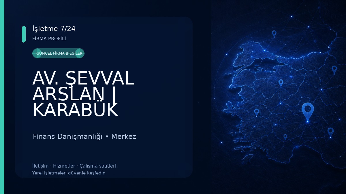 AV. ŞEVVAL ARSLAN | KARABÜK AVUKAT Finans Danışmanlığı