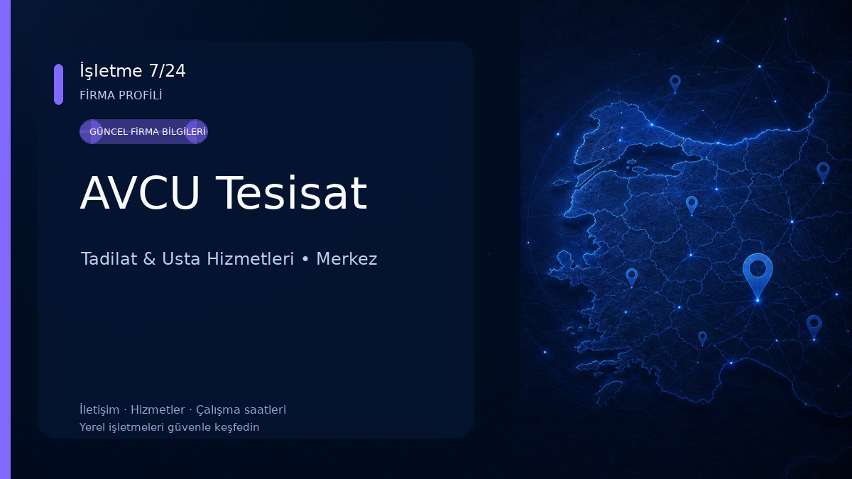 AVCU Tesisat Tadilat & Usta Hizmetleri