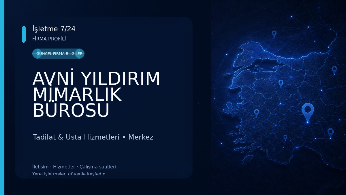 AVNİ YILDIRIM MİMARLIK BÜROSU 