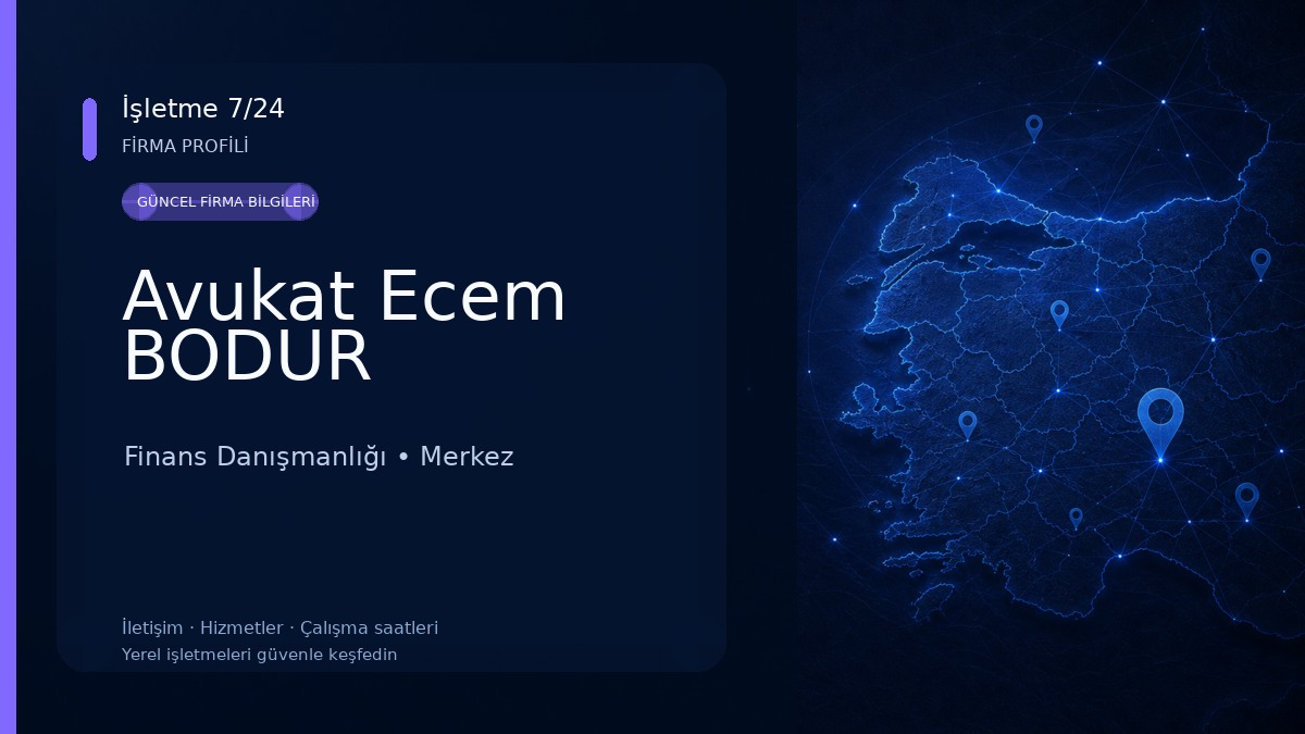Avukat Ecem BODUR Finans Danışmanlığı
