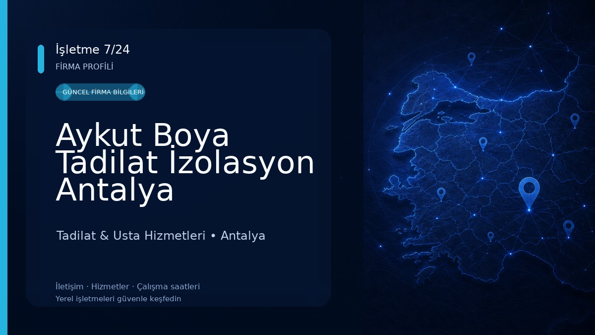 Aykut Boya Tadilat İzolasyon Antalya