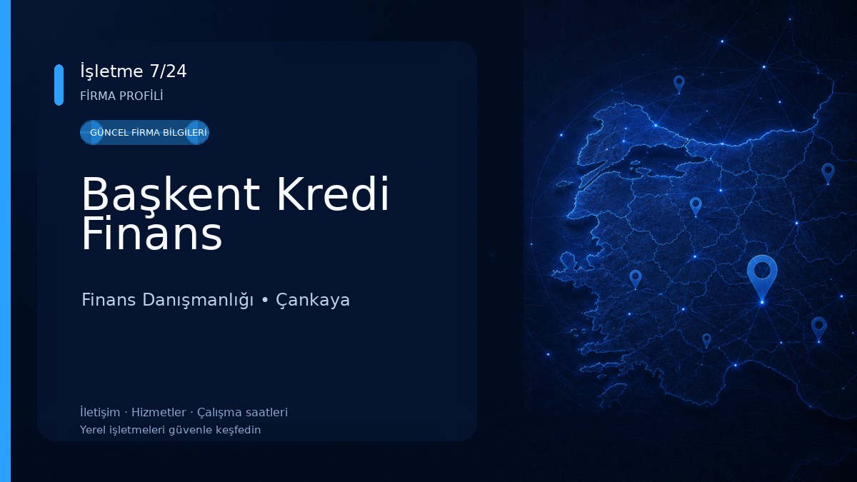 Başkent Kredi Finans Finans Danışmanlığı