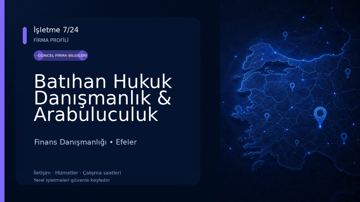 Batıhan Hukuk Danışmanlık & Arabuluculuk Bürosu Finans Danışmanlığı