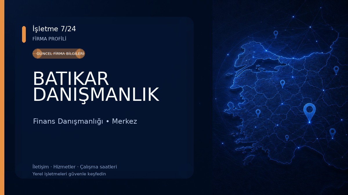 BATIKAR DANIŞMANLIK Finans Danışmanlığı