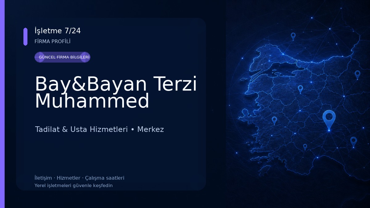 Bay&Bayan Terzi Muhammed Tadilat & Usta Hizmetleri