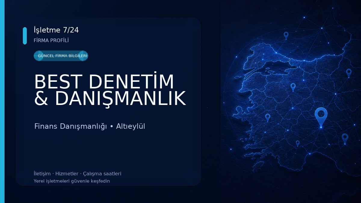 BEST DENETİM & DANIŞMANLIK Finans Danışmanlığı