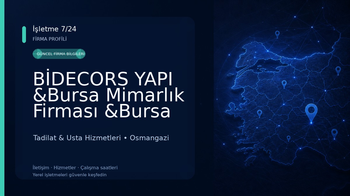 BİDECORS YAPI &Bursa Mimarlık Firması &Bursa Anahtar Teslim Tadilat &Ev,Ofis,Mağaza,İşyeri,Mutfak ve Banyo Tadilatı