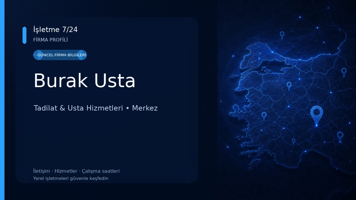 Burak Usta Tadilat & Usta Hizmetleri