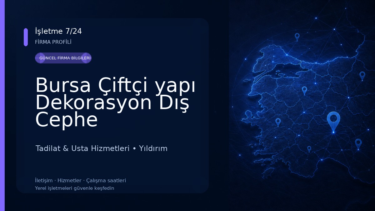 Bursa Çiftçi yapı Dekorasyon Dış Cephe Mantolama İnşaat Taahhüt Mimarlık Tadilat & Usta Hizmetleri