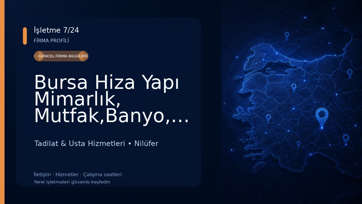 Bursa Hiza Yapı Mimarlık, Mutfak,Banyo,Yatak odası tasarım ve tadilatı Tadilat & Usta Hizmetleri