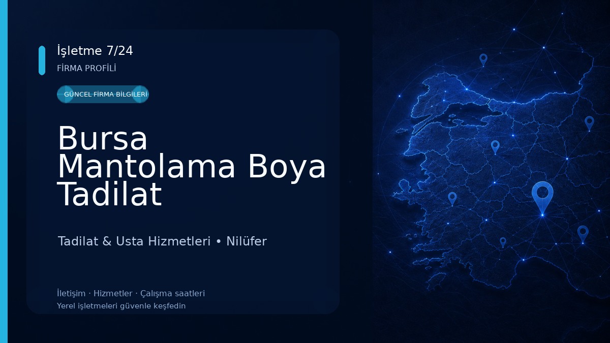 Bursa Mantolama Boya Tadilat Tadilat & Usta Hizmetleri
