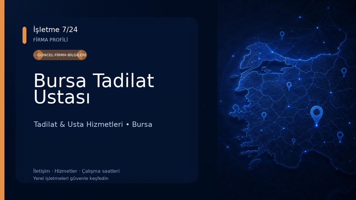 Bursa Tadilat Ustası Tadilat & Usta Hizmetleri