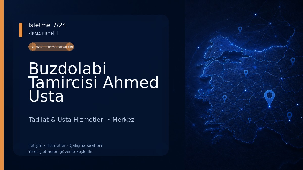 Buzdolabi Tamircisi Ahmed Usta