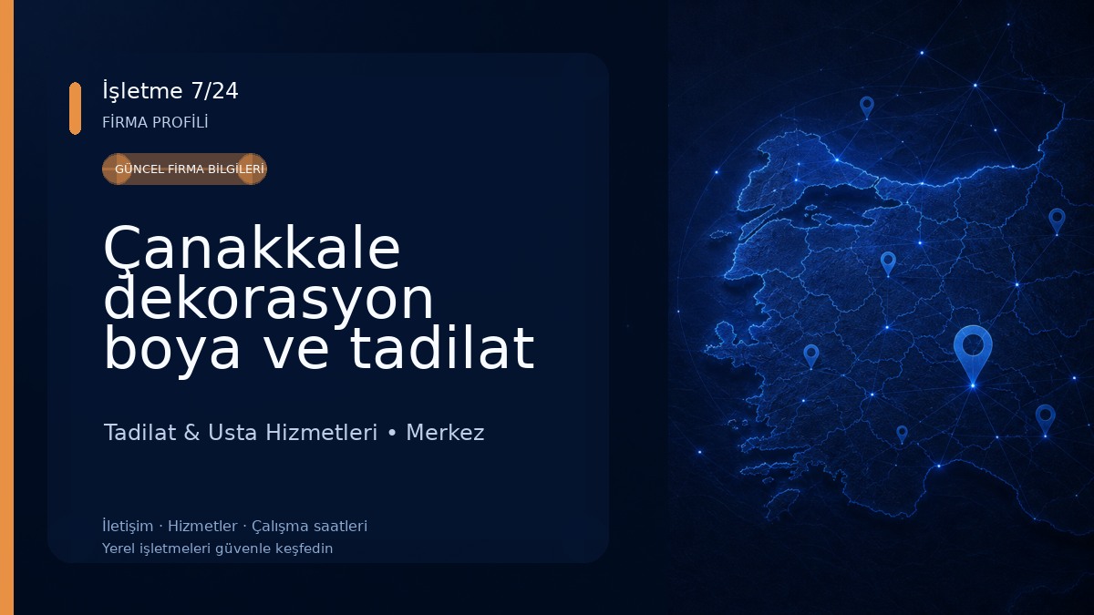 Çanakkale dekorasyon boya ve tadilat Tadilat & Usta Hizmetleri