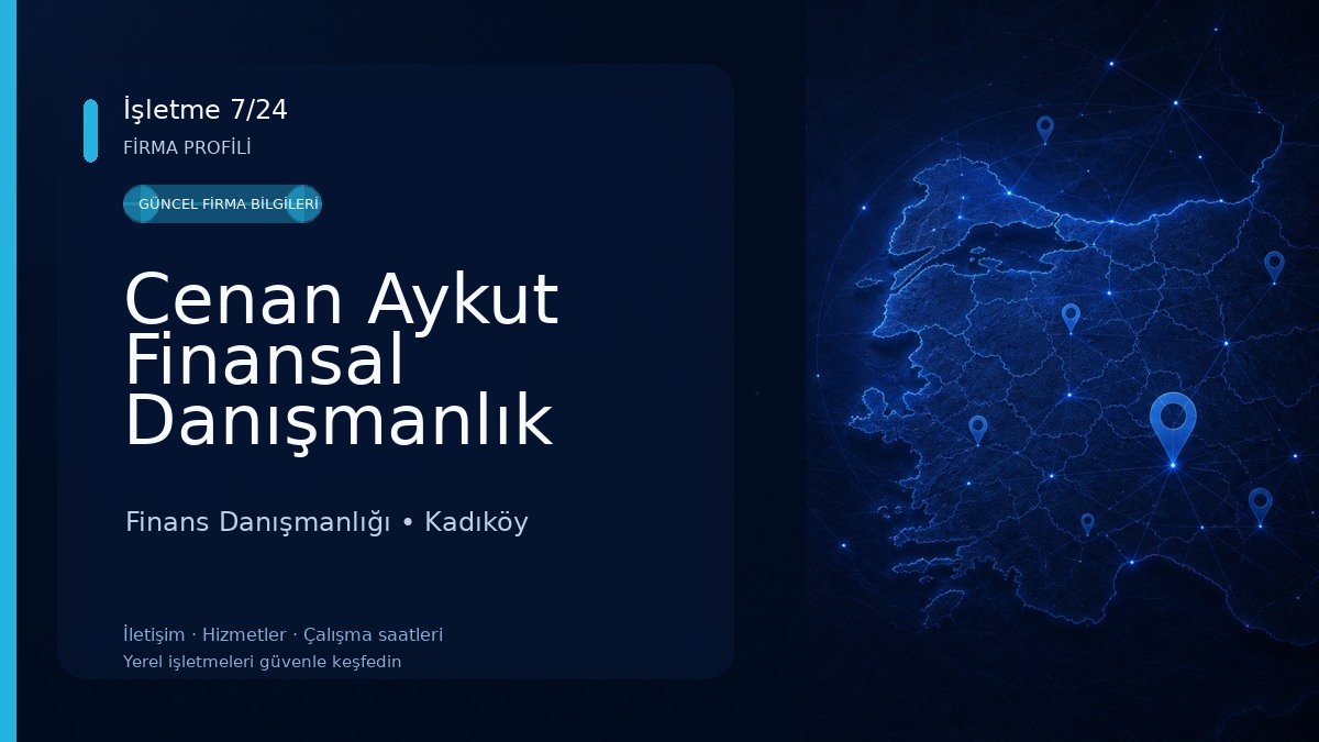 Cenan Aykut Finansal Danışmanlık Finans Danışmanlığı