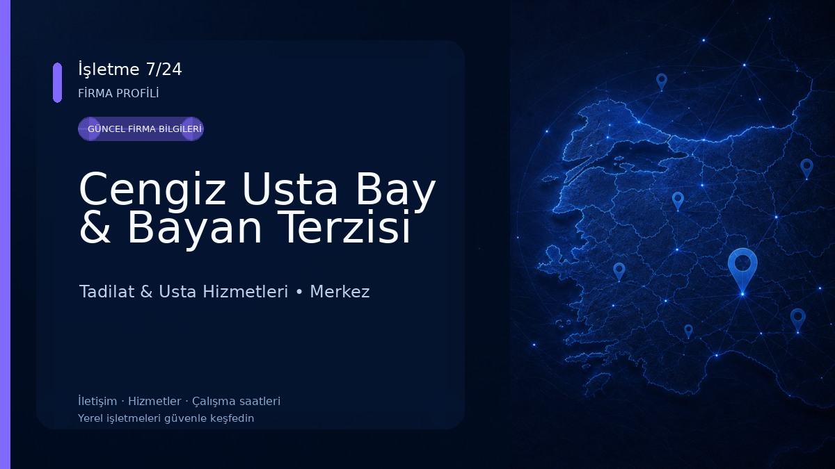 Cengiz Usta Bay & Bayan Terzisi Tadilat & Usta Hizmetleri