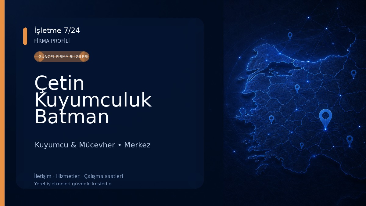 Çetin Kuyumculuk Batman Kuyumcu & Mücevher