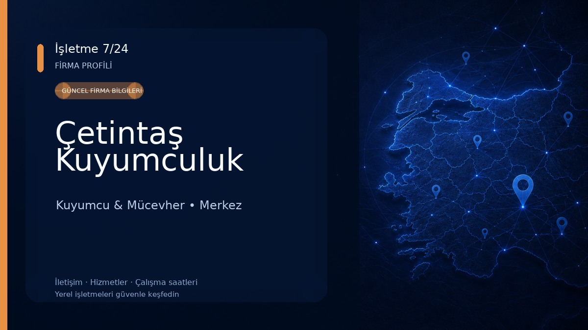 Çetintaş Kuyumculuk Kuyumcu & Mücevher