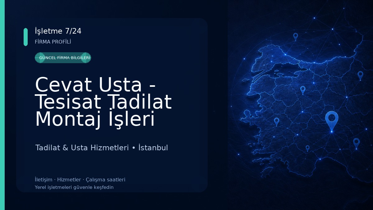 Cevat Usta - Tesisat Tadilat Montaj İşleri Tadilat & Usta Hizmetleri
