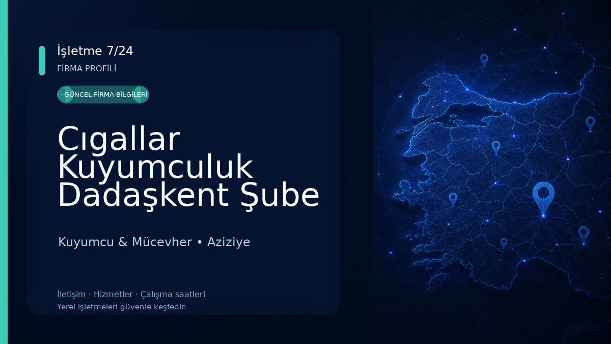 Cıgallar Kuyumculuk Dadaşkent Şube