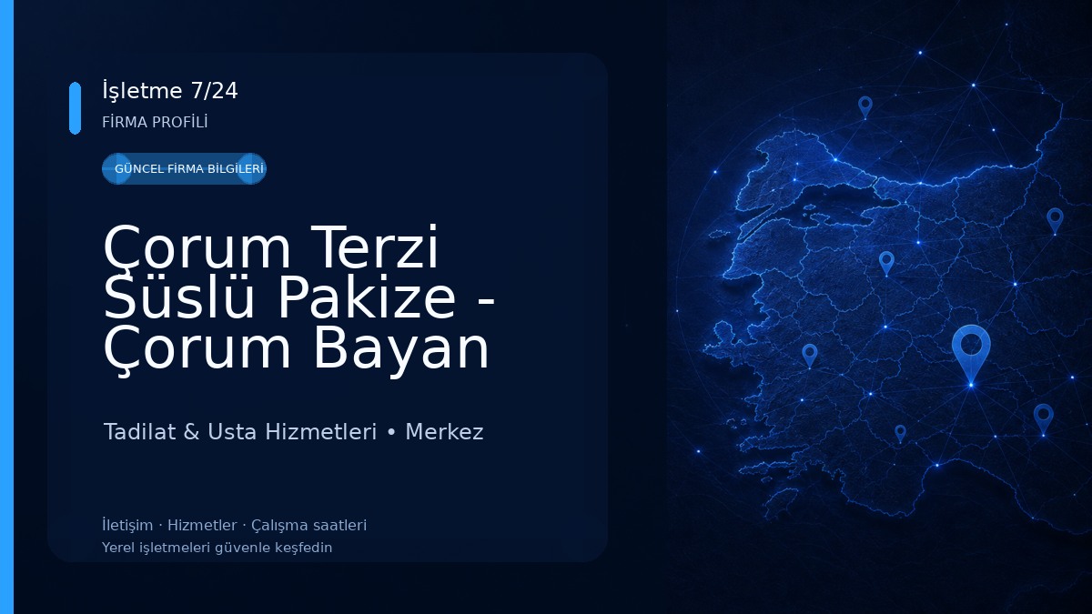 Çorum Terzi Süslü Pakize - Çorum Bayan Terzi - Çorum Moda Evi Tadilat & Usta Hizmetleri