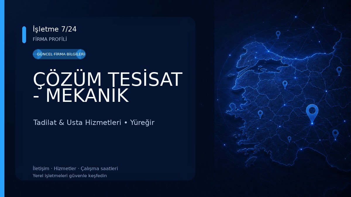 ÇÖZÜM TESİSAT - MEKANİK Tadilat & Usta Hizmetleri