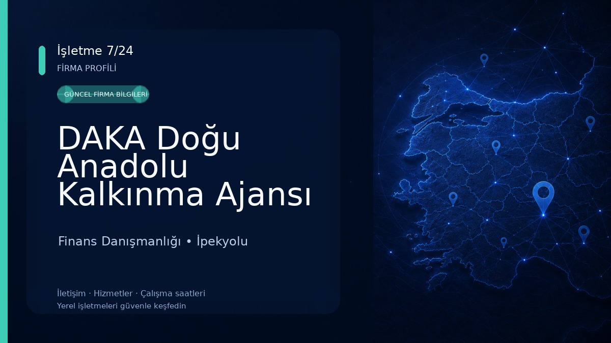 DAKA Doğu Anadolu Kalkınma Ajansı Finans Danışmanlığı