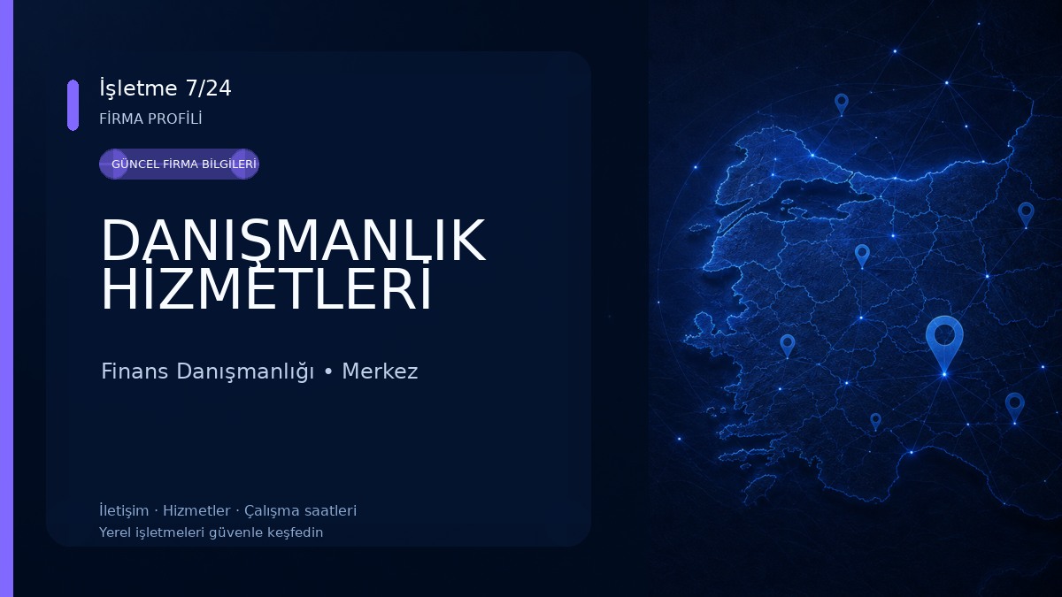 DANIŞMANLIK HİZMETLERİ Finans Danışmanlığı