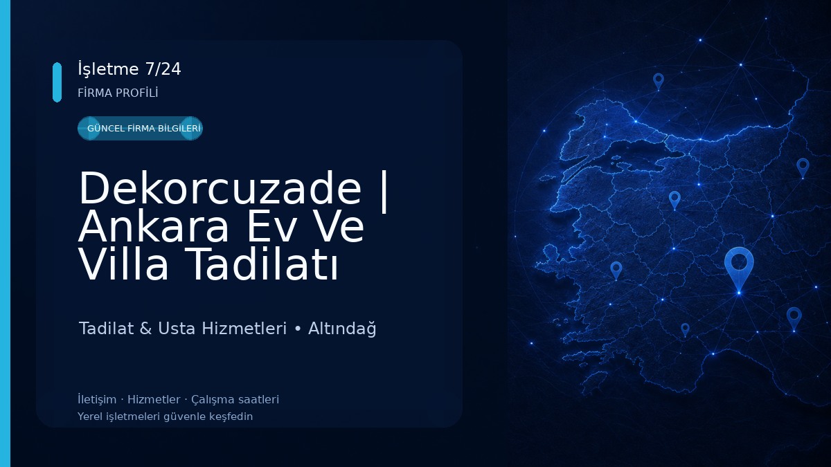 Dekorcuzade | Ankara Ev Ve Villa Tadilatı Tadilat & Usta Hizmetleri